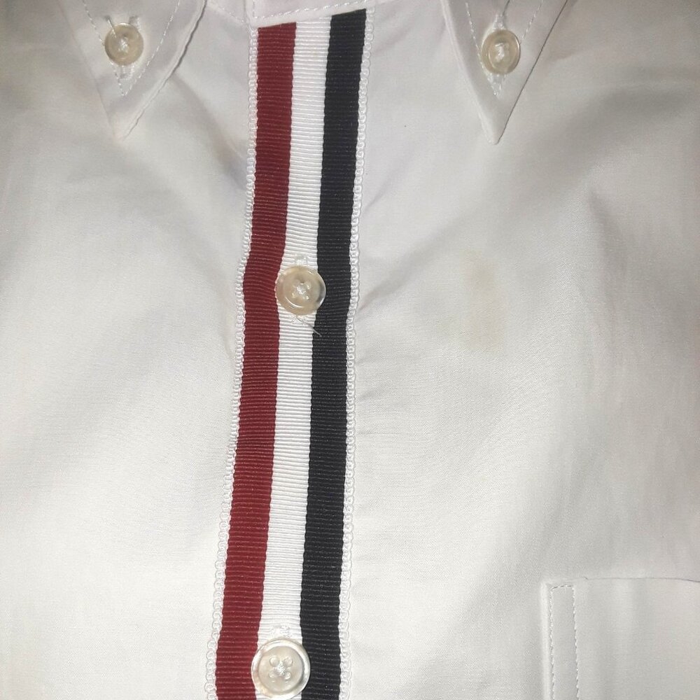 RARE Thom Browne exposed placket logo shirt - Picture 5 of 8